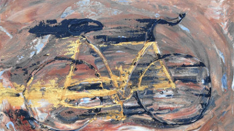 Bicicleta Rauda / Swift bicycle – 78×106 cm
