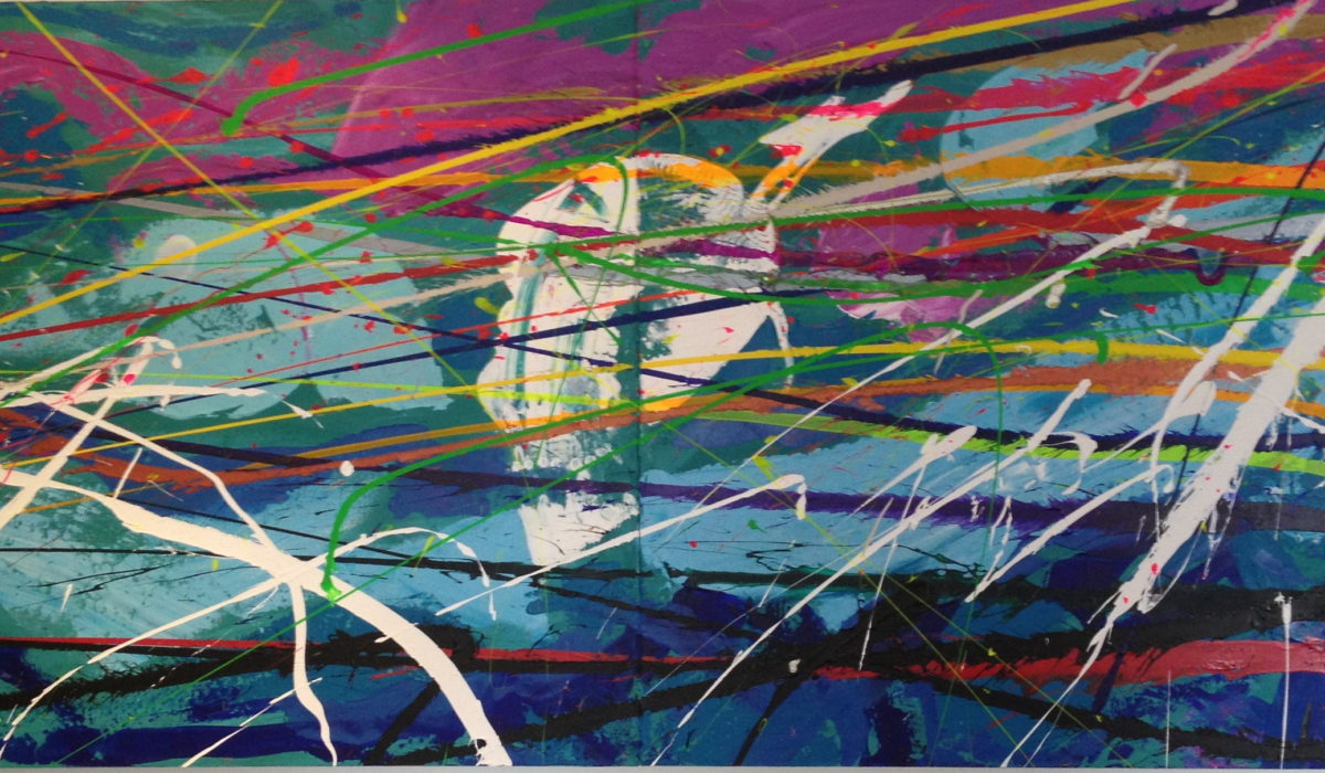 Calaveras diptico / Skulls dyptich - 90x220 cm