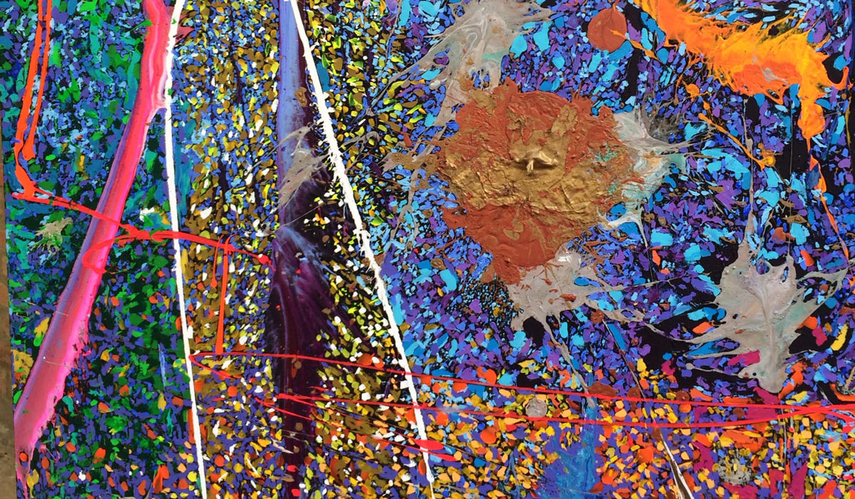 Cóndor emparolado - Erected condor - 170x170 cm