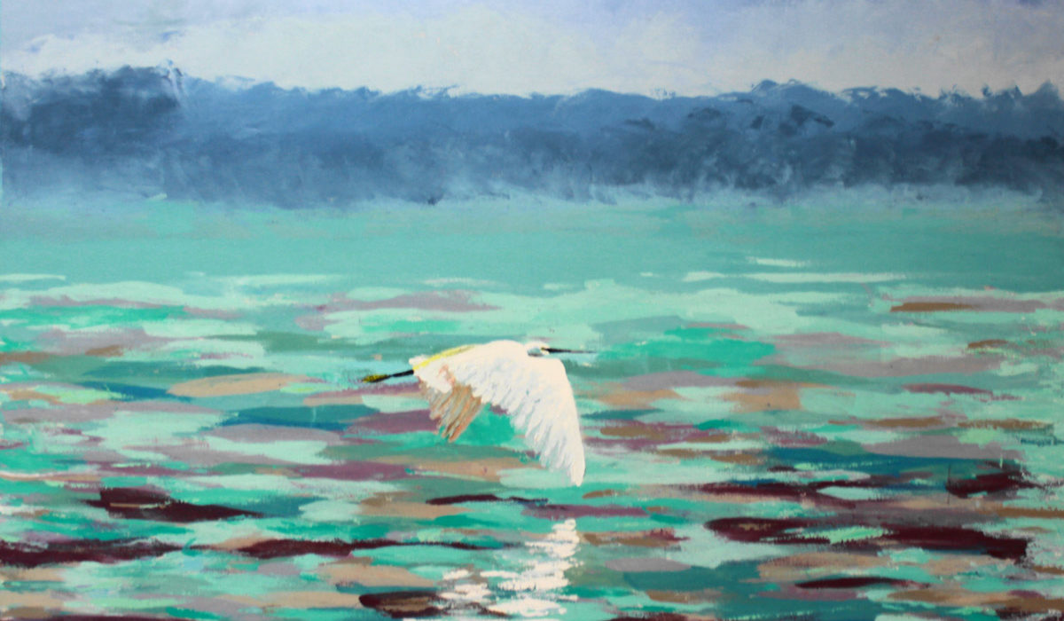 GARZA-AFRICANA—AFRICAN-HERON,-2012,-Acrylic-on-canvas-(110-cm-X-150-cm)