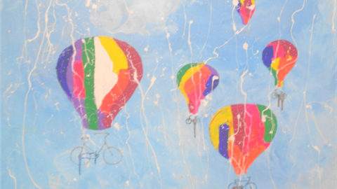 Globos / Air balloons – 150×150 cm