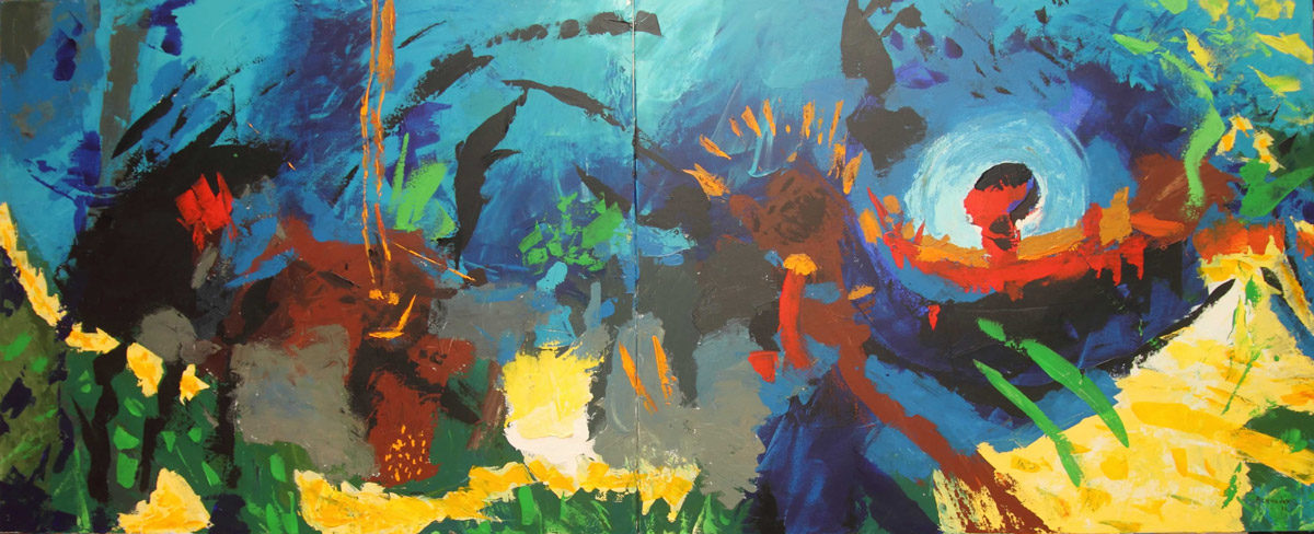 Homenaje a Jacaminojoy 2/ Tribute to Jacaminojoy 2 – 100×240 cm