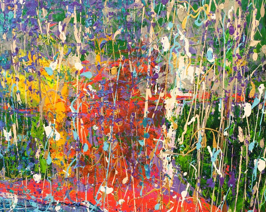 Lluvia Violeta / Violet Rain - 90x75 cm