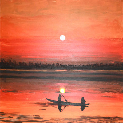 Pescadores / Fishermen - 80x80 cm