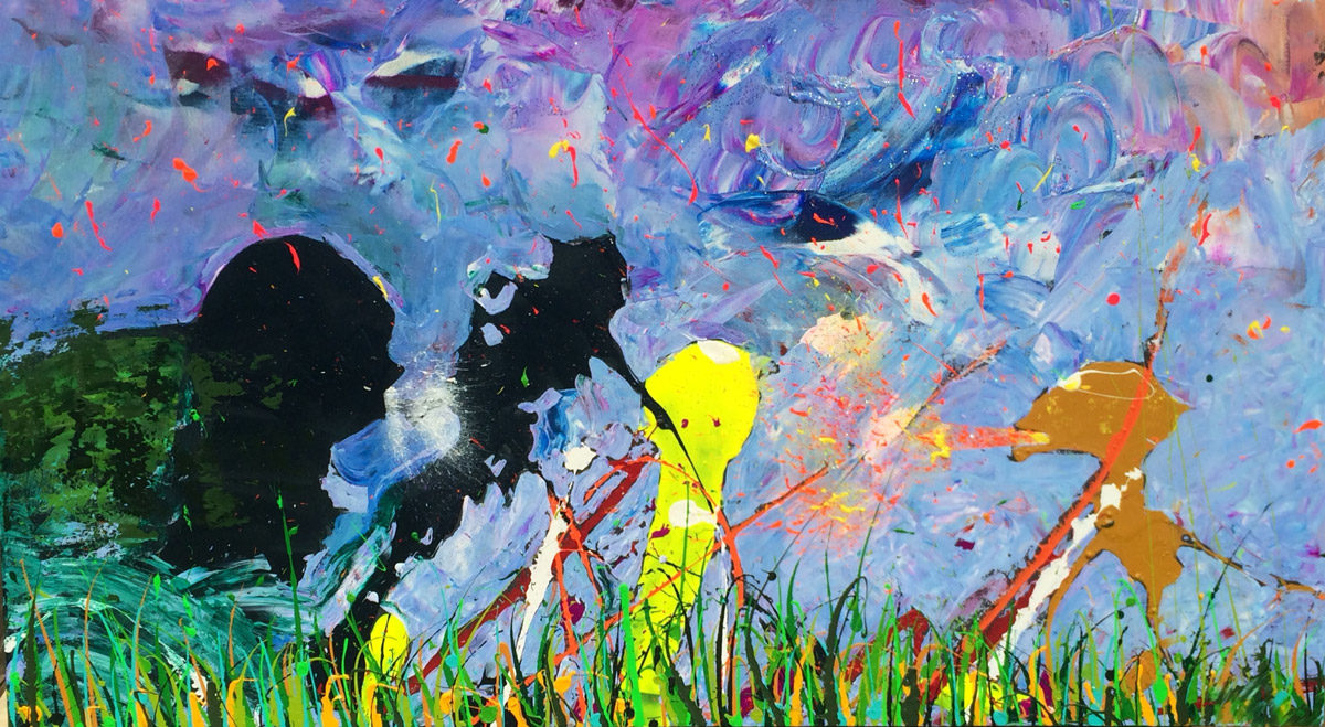 Soplando / Blowing - 79x140 cm