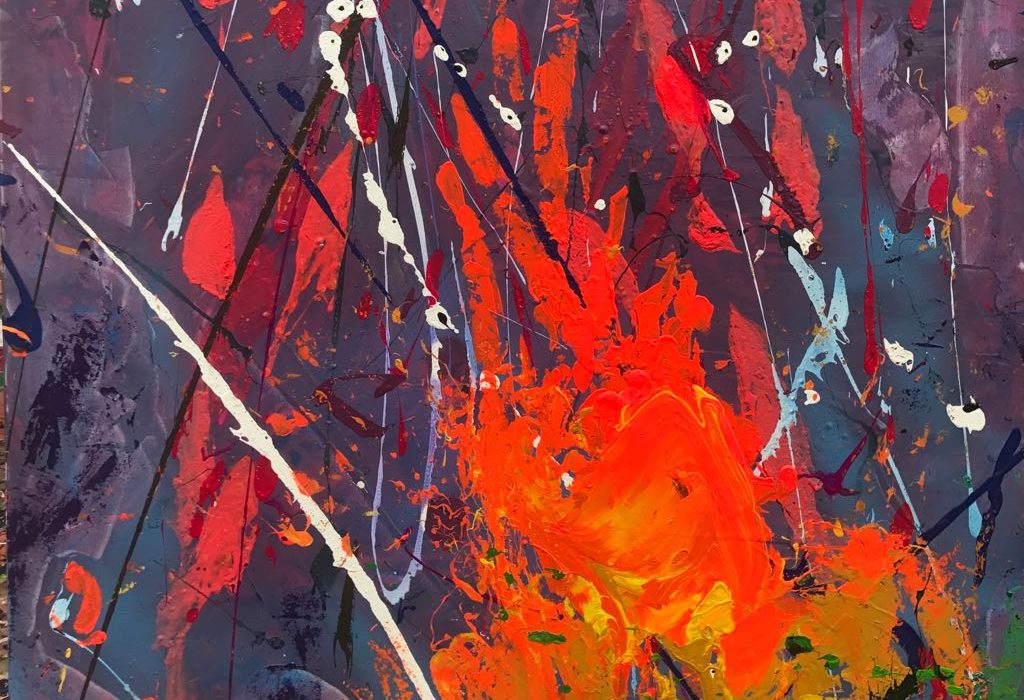 fuego sagrado 117 x 117 cm – 2016