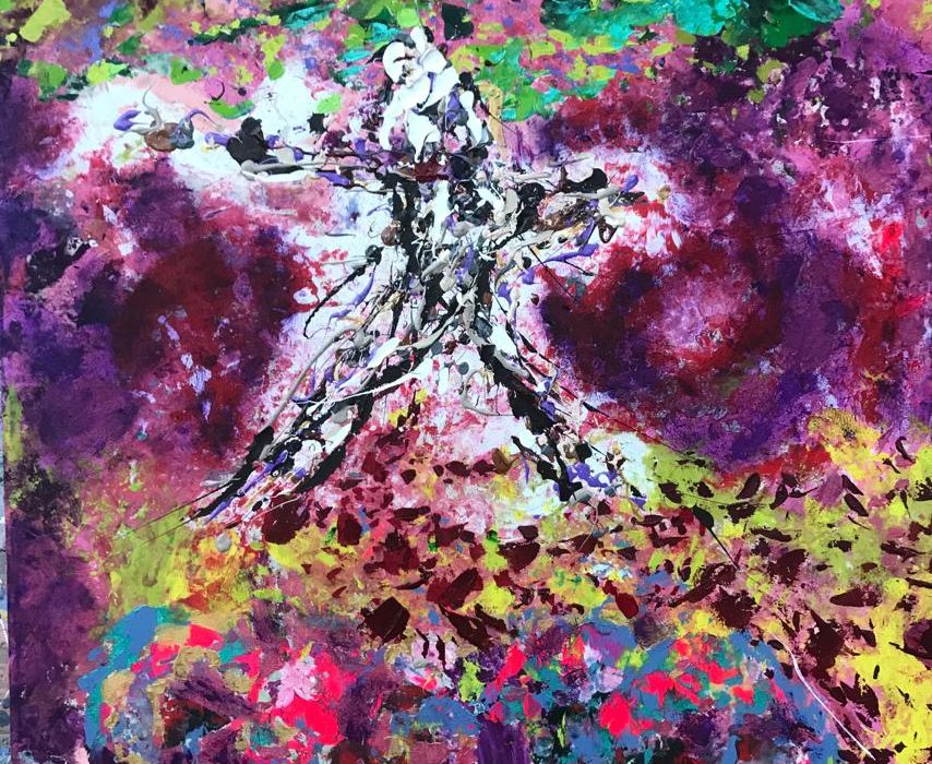 "Deshaciendo el ego" "Unwinding the ego" 96x79 cms